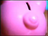 Video Clip - Pink piggy bank spinning