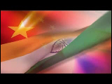 Video Clip - China and India flags in the same frame