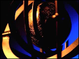Video Clip - Shiny gold globe spinning