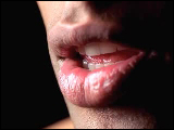 Video Clip - Zoomed in on a pair of lips