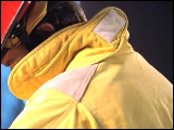 Video Clip - A fire fighter looking down