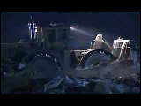 Video Clip - Lots of birds scavenging off of waste material in a garbage dump yard which is being cleared by a bulldozer