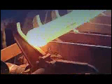 Video Clip - End of a shift in a steel factory